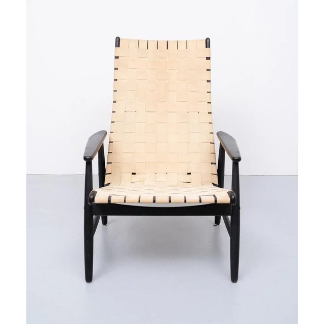 Strap Lounge Chair in the Style of Jens Risom, 1950s For Sale - Image 16 of 17