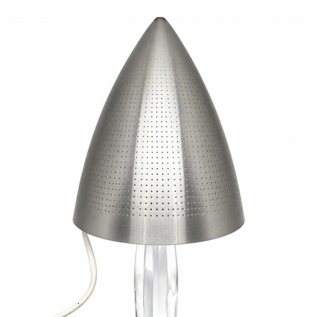 Crystal and Metal Table Lamp from Baccarat For Sale - Image 4 of 9