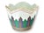 An exceptional Mottahedeh Charleston Feather cache pot crafted by Vista Alegre in Portugal. The richly colored feather...