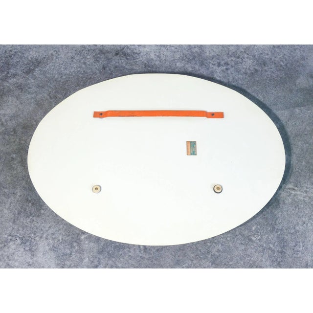 Metal Wall Mirror from Metalvetro Galvorame, Siena, 1970s For Sale - Image 7 of 9