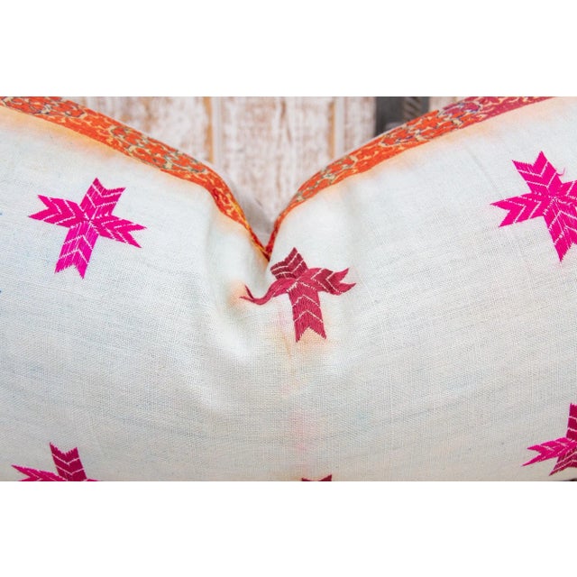 Early 21st Century Antique Tamira Sindh Silk Pillow For Sale - Image 5 of 9