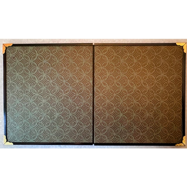 Vintage Japanese Two Panel Byobu Small Folding Screen Featuring a Flock of Cranes For Sale - Image 12 of 15