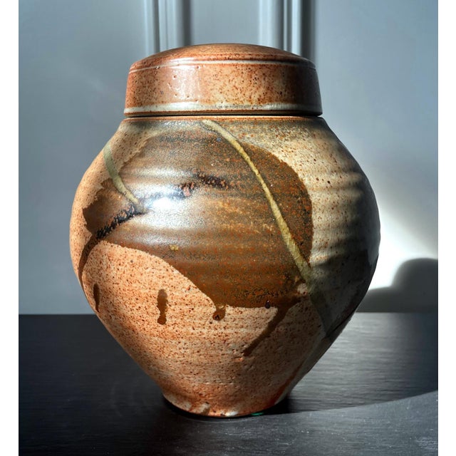 Ceramic Glazed Ceramic Jar Studio Pottery Karen Karnes For Sale - Image 7 of 15