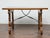 Spanish 18th Century Walnut Fratino Table with Carved Legs and Iron Stretcher For Sale - Image 11 of 12
