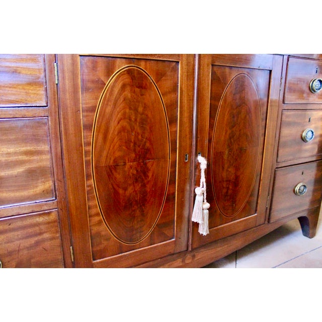 Antique Georgian Period Mahogany Glass Front Bookcase For Sale - Image 15 of 18