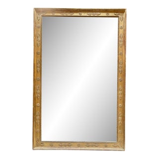 19th C. French Napoleon III Giltwood Mirror For Sale