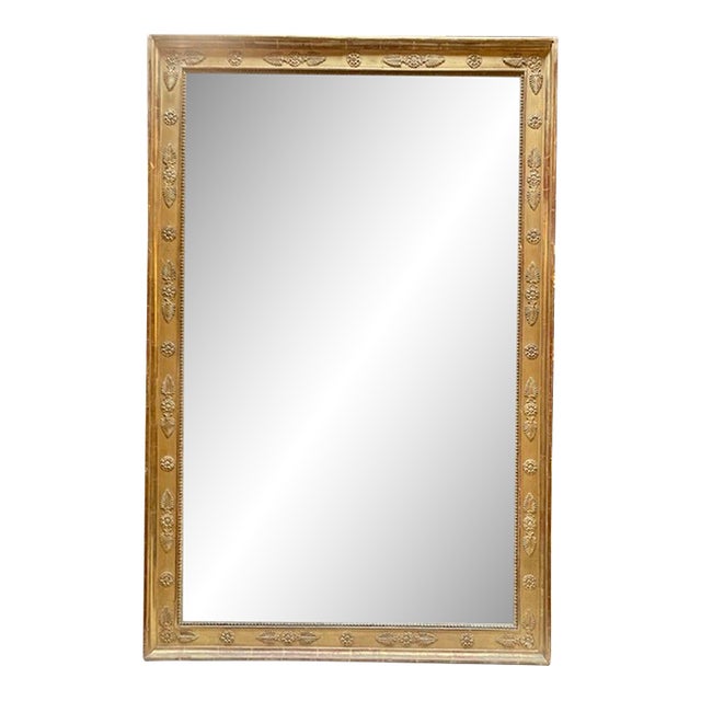 19th C. French Napoleon III Giltwood Mirror For Sale