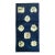 Early 20th Century Midnight Blue Chinese Folk Art Throw Rug - 2'3" x 4'4" For Sale