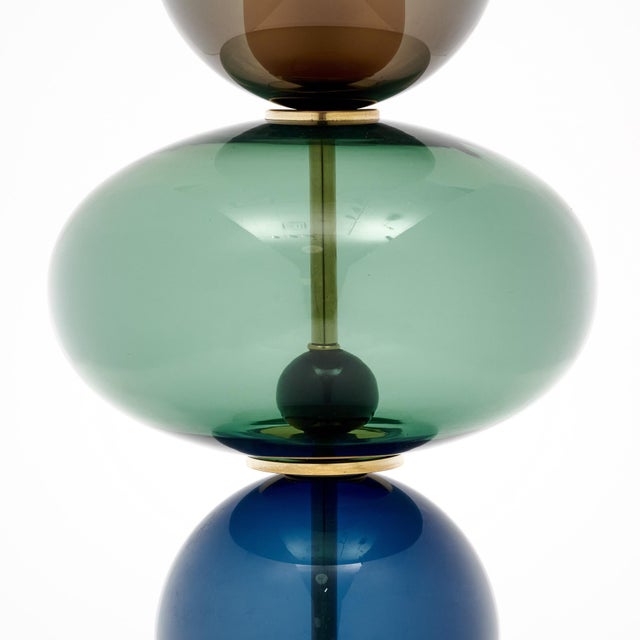 Murano Glass Ettore Sottsass Style Urn Lamps For Sale In Austin - Image 6 of 9