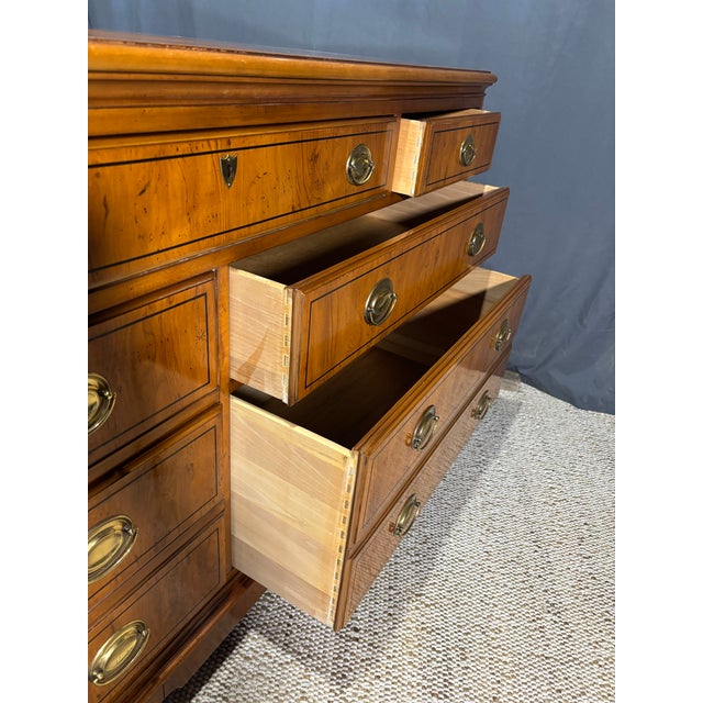 Mid 20th Century Mid 20th Century Yew Wood Dresser From the Yorkshire Collection by Drexel Heritage For Sale - Image 5 of 8