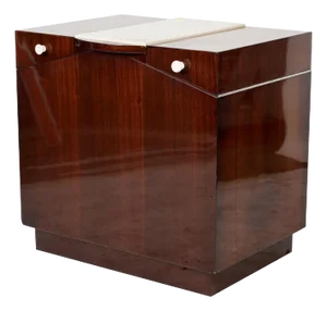 1930s French Art Deco Foldable Cabinet Bar - Rosewood
