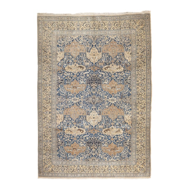 Extremely Fine Antique Persian Nain Rug 8'2'' X 11'6'' For Sale