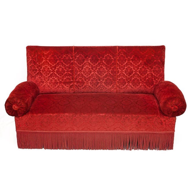 Red Alsatian Sofa, 1950s For Sale - Image 15 of 15