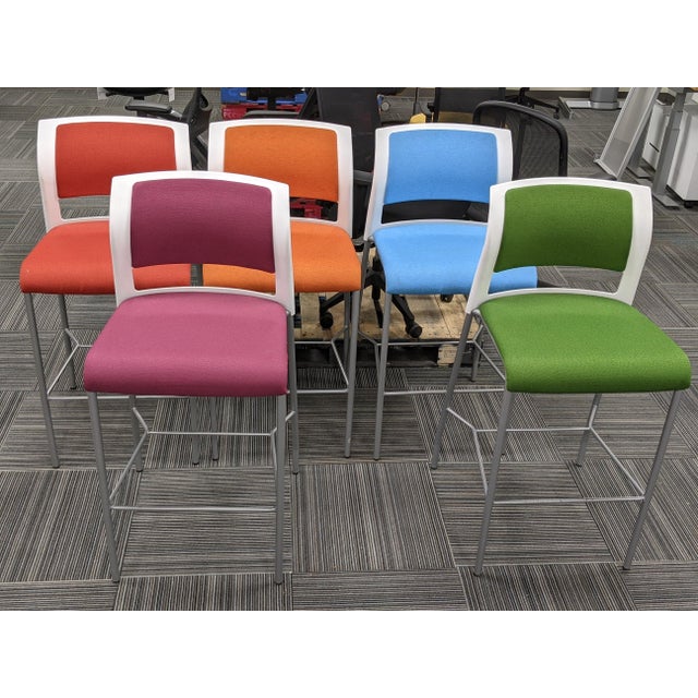 Modern Steelcase Move Bar Stools Set of 5 Chairish