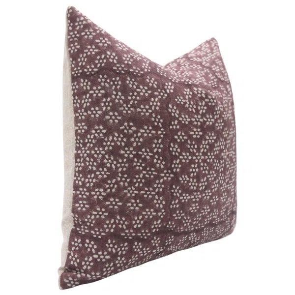 Art Deco Fabdivine Handcrafted Thick Linen Pillow Covers With Block Prints 14x20 Inch- Ola Vrishti For Sale - Image 3 of 6