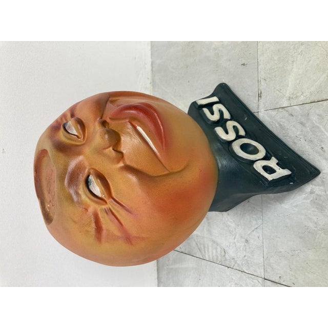 Gold Martini Rossi Advertising Sculpture or Bust, 1960s For Sale - Image 8 of 9