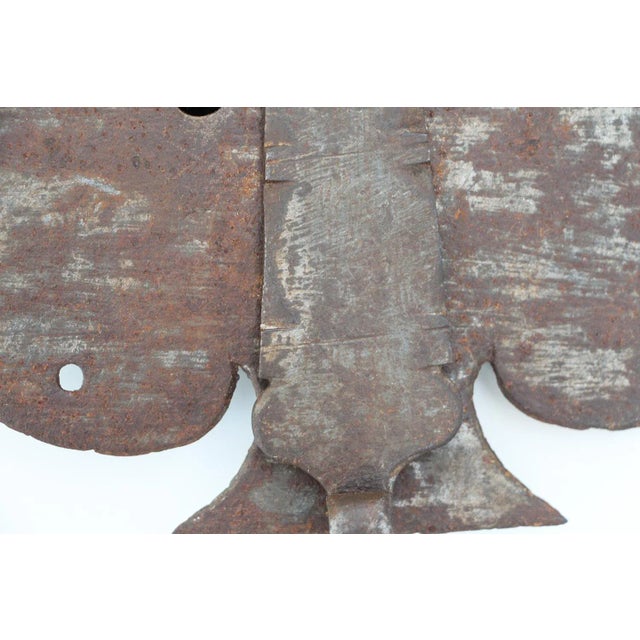 18th Century Wrought Iron Chest Lock For Sale - Image 4 of 13