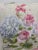 Textile Pair of 22" Square Pillows With Pink & White Floral Bouquet on Linen - Made in Uk For Sale - Image 7 of 8