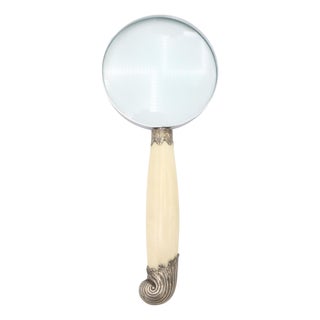 Sterling Silver Bone Magnifying Glass England 1894 For Sale
