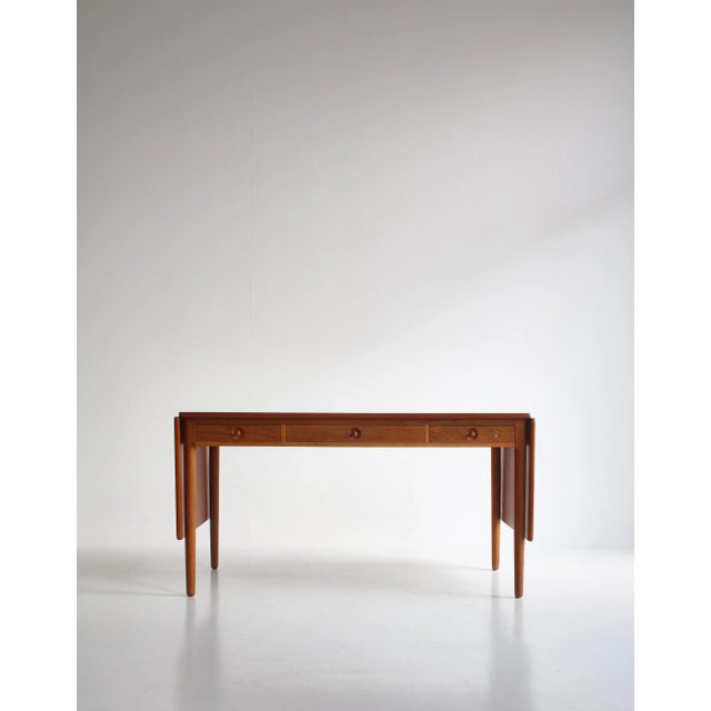 Model AT-305 Drop Leaf Desk by Hans J. Wegner for Andreas Tuck, 1955 For Sale - Image 3 of 18