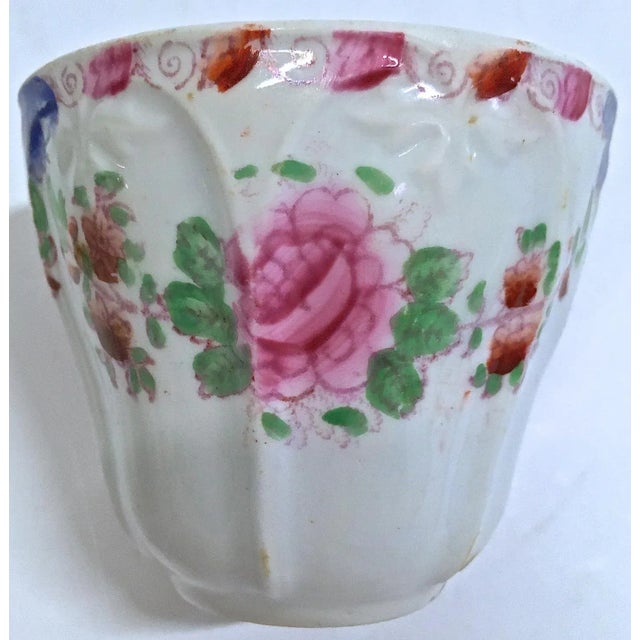 1900 - 1909 Antique Porcelain Floral Cup & Saucer For Sale - Image 5 of 8