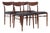 Mid-Century Modern Teak Dining Chairs by Gustav Herkströter for Lübke, 1960s, Set of 4 For Sale