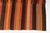 Mid 20th Century Handwoven Striped Boho Area Rug For Sale - Image 9 of 10