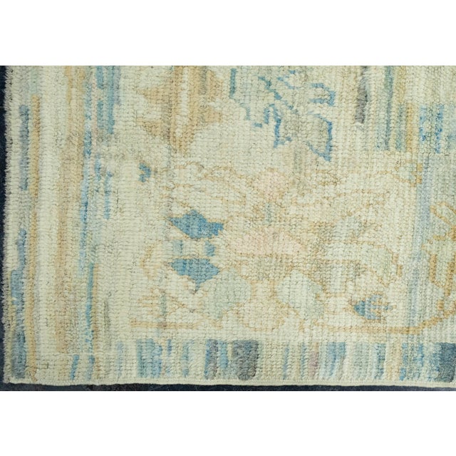 Turkish Oushak Rug 8'10" x 11'9" #18572 For Sale - Image 4 of 8