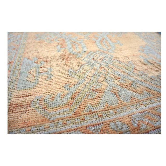 Gold Antique Turkish Oushak 3x11 Golden Beige & Khaki Handmade Runner Rug #1140253 For Sale - Image 8 of 13