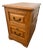 Vintage Tiger Oak File Cabinet Two Drawers One Locks Paneled Sides Legal Size For Sale