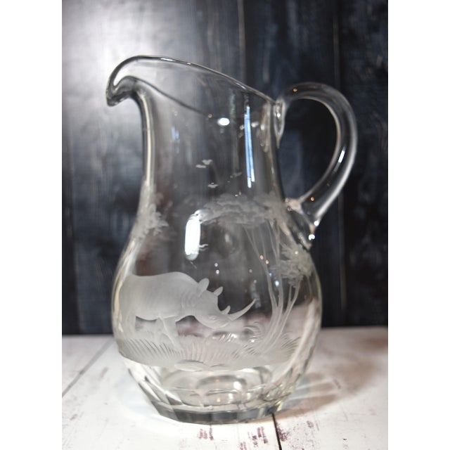Kenyan-African by Queen Lace Large Rino Crystal Pitcher Pitcher is made from high-quality 24% lead crystal. It is entirely...