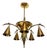 Vienna Secession Brass Chandelider by Dagobert Peche, 1890s For Sale