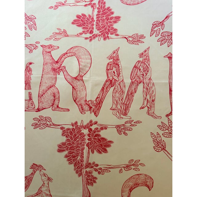 Hermès Alphabet III 1990 Silk Scarf Designed by Anne Faivre For Sale - Image 10 of 12
