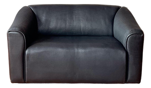 Attributed De Sede Ds47 Leather Love Seat 1970s Buffalo Leather, Ueli Berger
