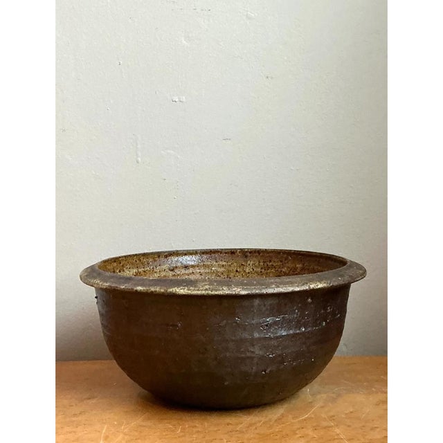 Handcrafted Vintage Studio Pottery Bowl For Sale - Image 10 of 12