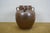 Antique Brown Four Handle Stoneware Pottery Vase Vessel Crock Pot Urn Jug Jar For Sale - Image 4 of 9