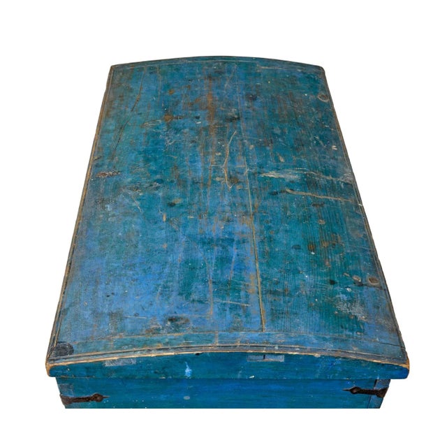 Antique Hand Painted Swedish Folk Art Buffet For Sale - Image 6 of 10