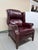 Animal Skin Bradington Young Chippendale Hi-Leg Recliner, Burgundy For Sale - Image 7 of 12