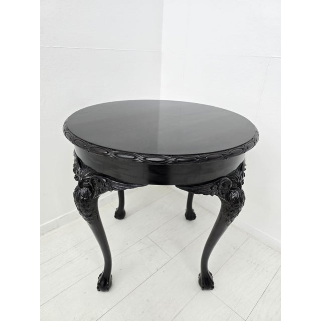 1940s Hollywood Regency Side Table with Eagle Carvings, 1940s For Sale - Image 5 of 10