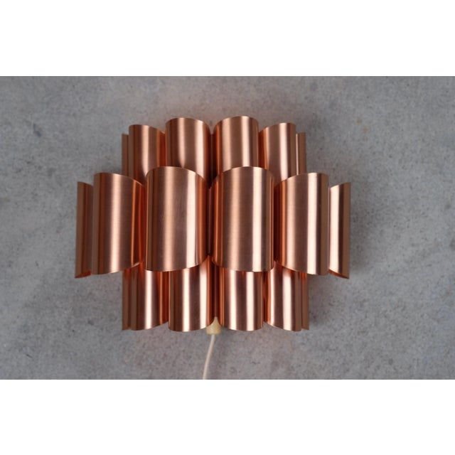 Mid-Century Danish Copper Wall Lamp by Werner Schou For Sale - Image 9 of 9