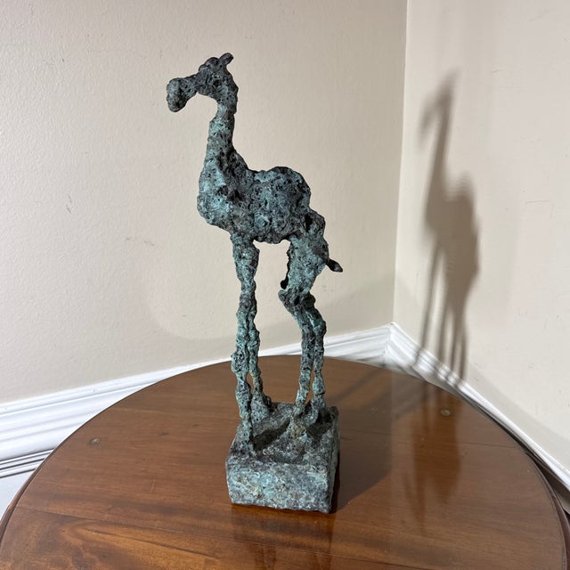 Metal Early 21st Century Bronze Artist Made Brutalist Style Camel Sculpture For Sale - Image 7 of 9