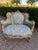 1950 French Louis XVI Gold Beech Damask Settee - 1 Pc For Sale - Image 14 of 14