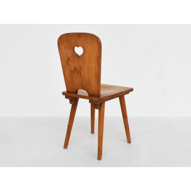 1960s Alpine Folk Art Chair, Switzerland, 1960s For Sale - Image 5 of 10