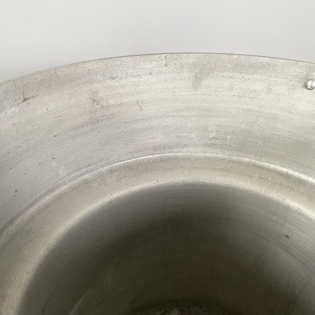 Italian Round Aluminum Pot with Lid, 1930s For Sale - Image 14 of 18