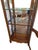 1990s Ethan Allen Country French Curio Cabinet Glass Display Case China Hutch Lighted For Sale - Image 13 of 18