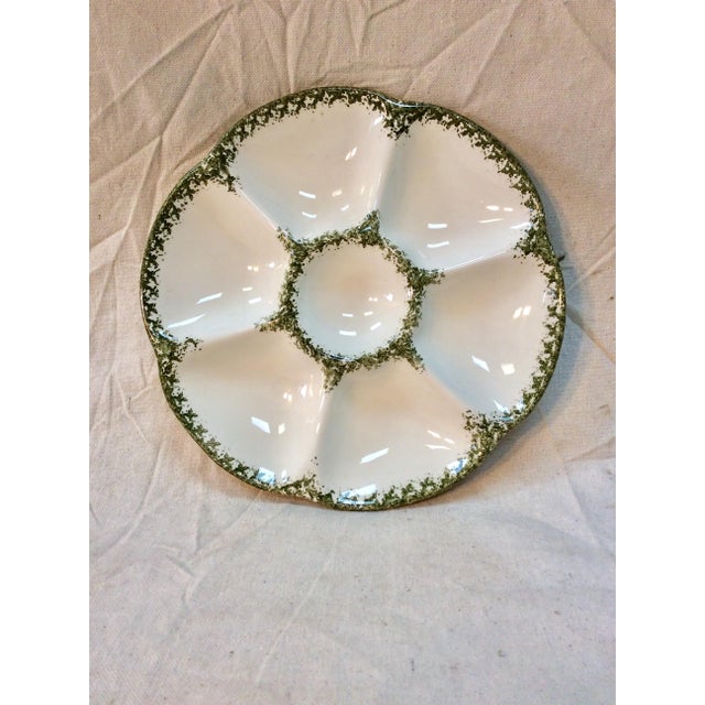 20th Century French Oyster Plate, Gien Chairish