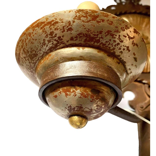 Metal 1930s Large Spanish Revival Wall Sconces - a Pair For Sale - Image 7 of 9