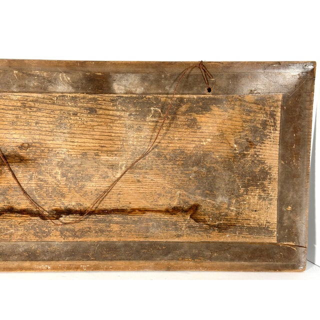 Primitive Folk Art Hand Painted 'Eccentricities' Sign For Sale - Image 9 of 14