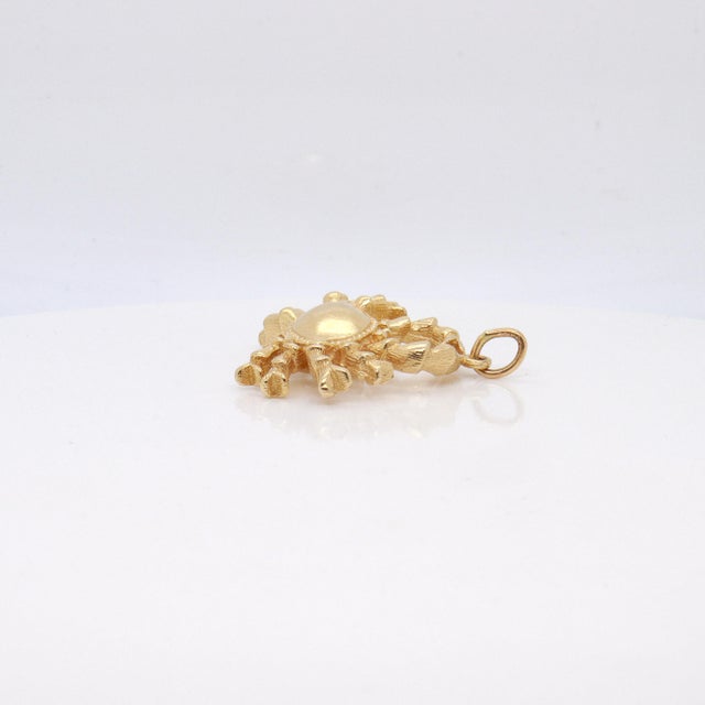 Vintage 14k Gold Figural Crab Pendant or Charm for a Bracelet For Sale In Philadelphia - Image 6 of 11