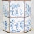 Vintage Hand-Painted Blue and White Imitation Dutch Tile Landscape Tea Can Table Lamps - a Pair For Sale - Image 9 of 14